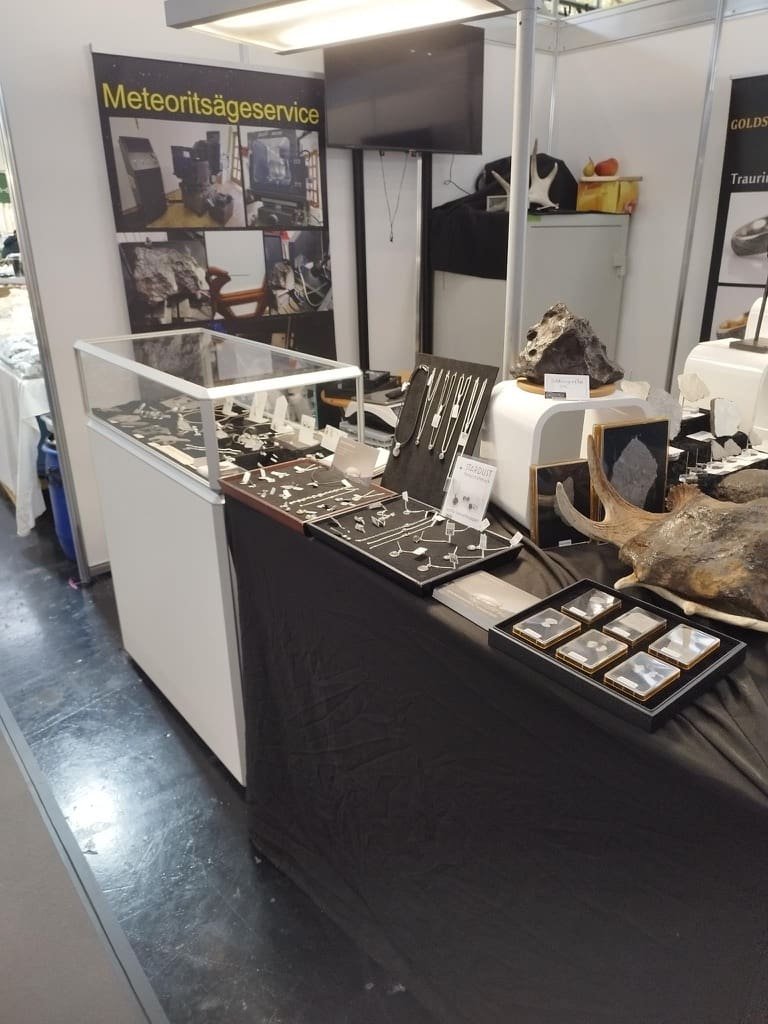 Unser Meteoritschmuck-Messestand